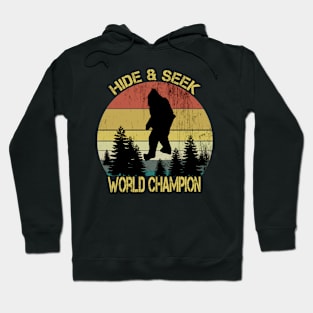 Retro Bigfoot Hide & Seek World Champion Hoodie